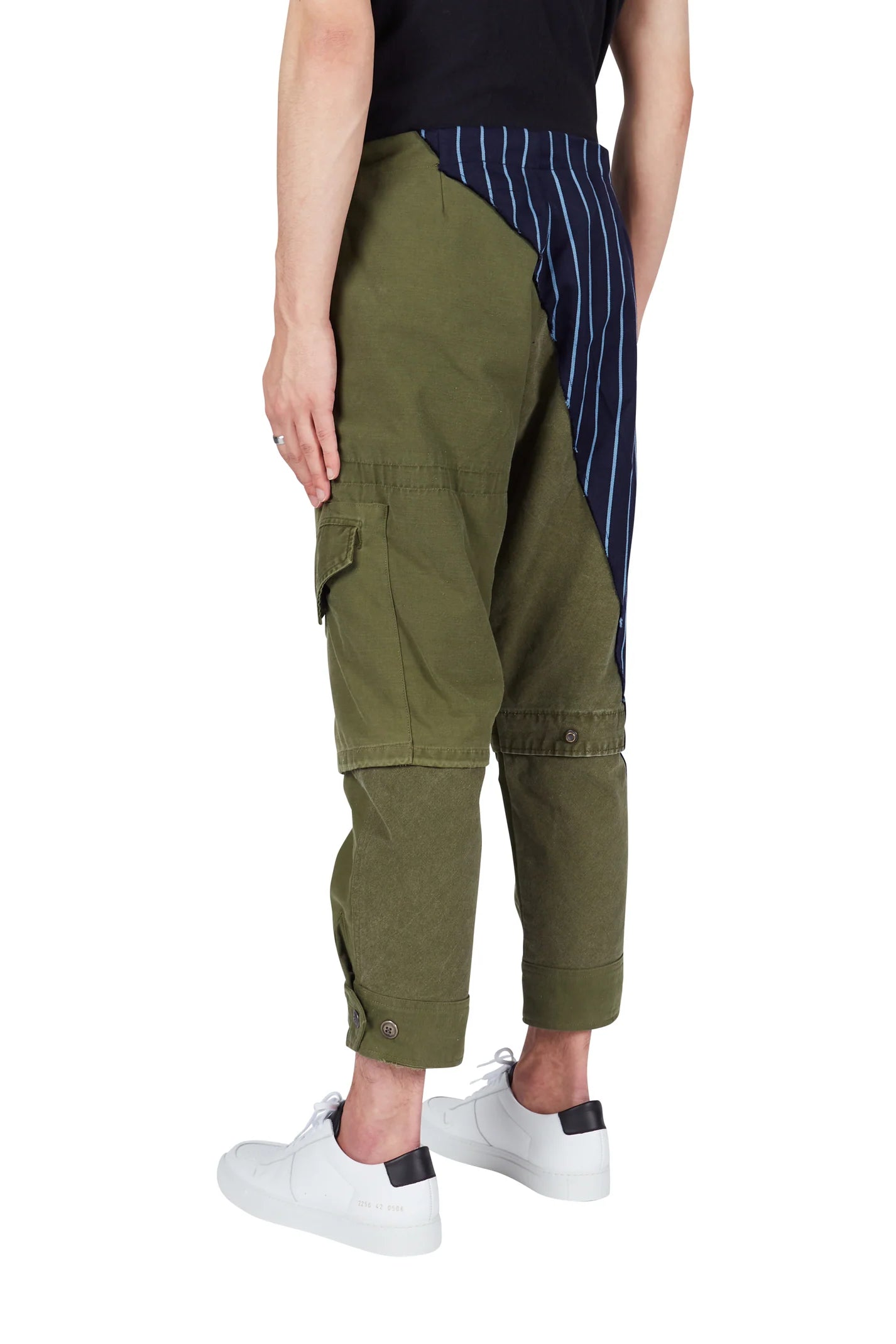 Greg Lauren Mix fabric 50/50 Lounge Pants Army/Navy