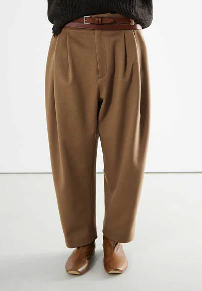 Hed Mayner 6 Pleat Pants Camel