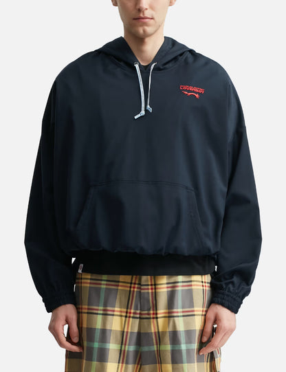 CHARLES JEFFREY LOVERBOY EARS KAGOOL DRAWSTRING HOODIE_BLUE
