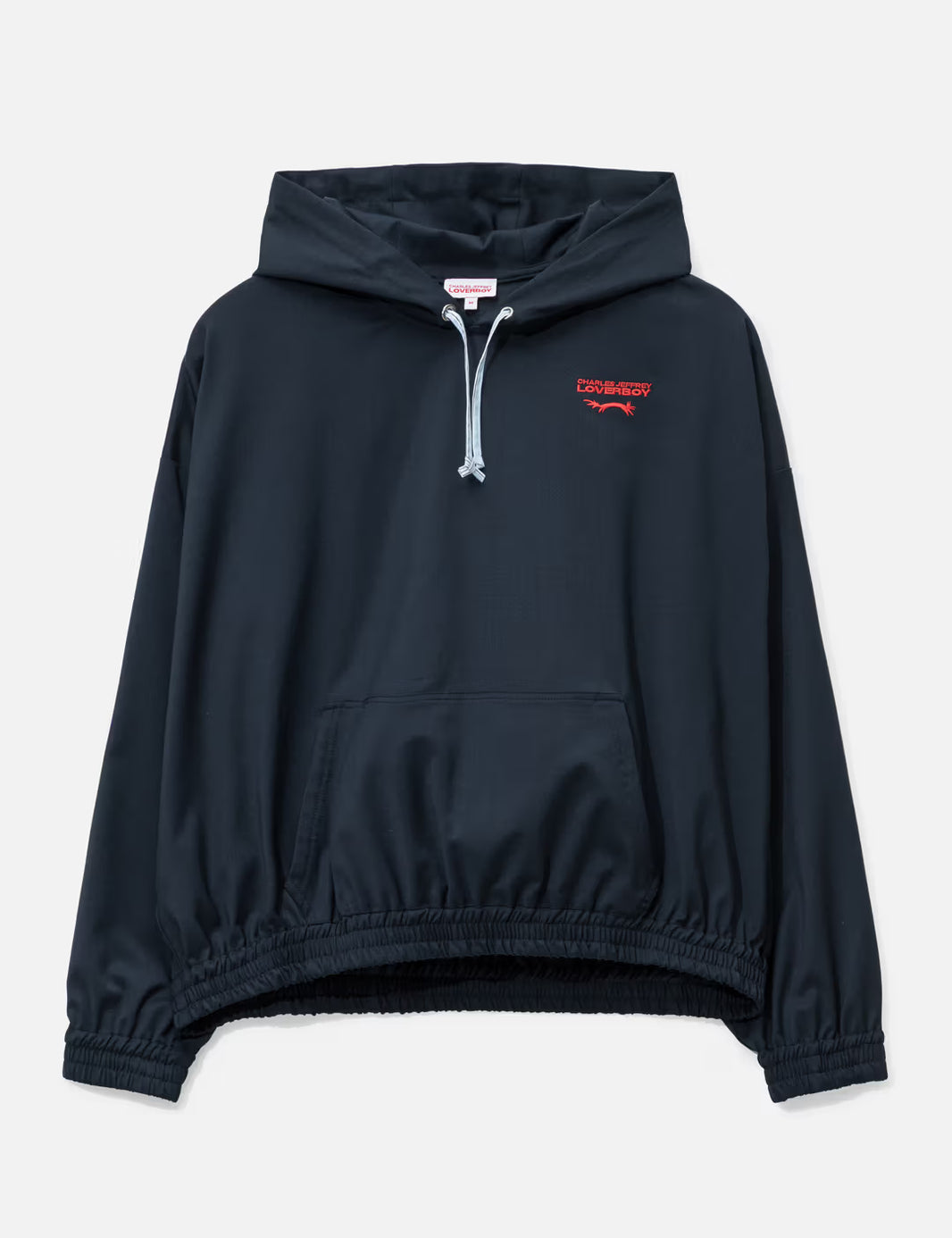CHARLES JEFFREY LOVERBOY EARS KAGOOL DRAWSTRING HOODIE_BLUE