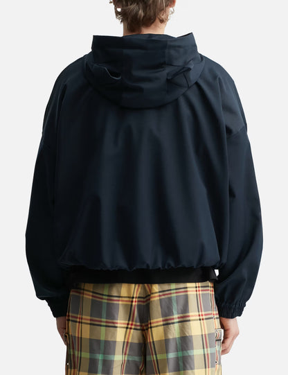 CHARLES JEFFREY LOVERBOY EARS KAGOOL DRAWSTRING HOODIE_BLUE