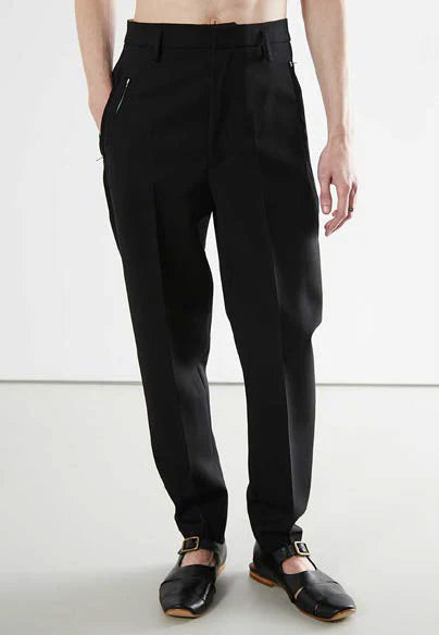 Hed Mayner Stirrup Trousers Black