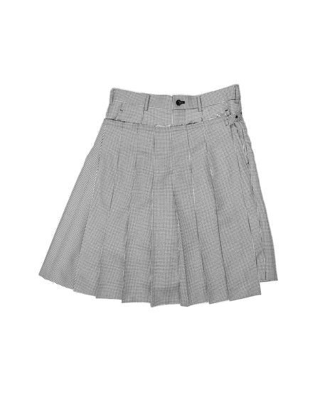 COMME DES GARÇONS COMME DES GARÇONS HOUNDSTOOTH PLEATED SKORT TROUSERS