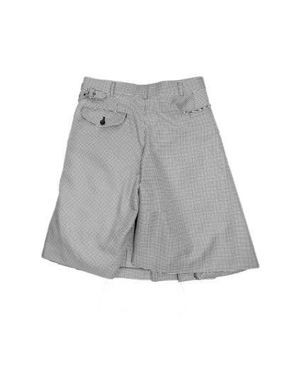 COMME DES GARÇONS COMME DES GARÇONS HOUNDSTOOTH PLEATED SKORT TROUSERS