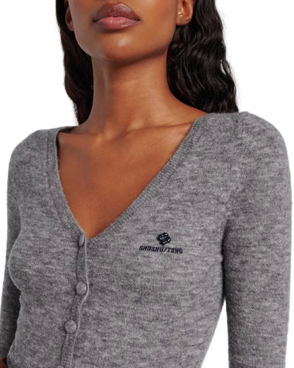 V-NECK KNIT JUMPSUIT