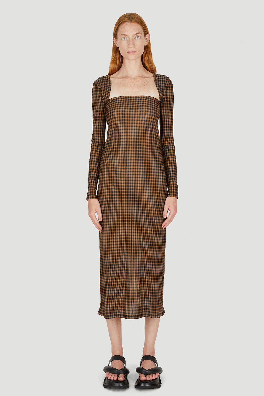 Rokh NL JERSEY DRESS W/ DETACHABLE SLEEVE