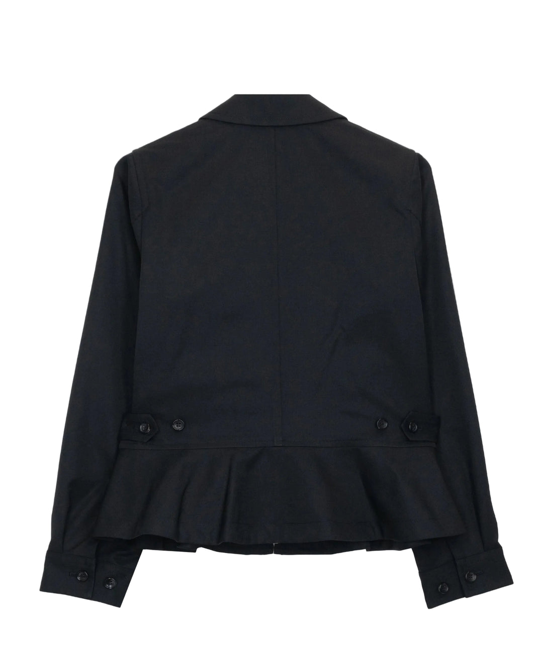 COMME DES GARÇONS COMME DES GARÇONS WOOL POLYESTER ZIP-UP JACKET_BLACK