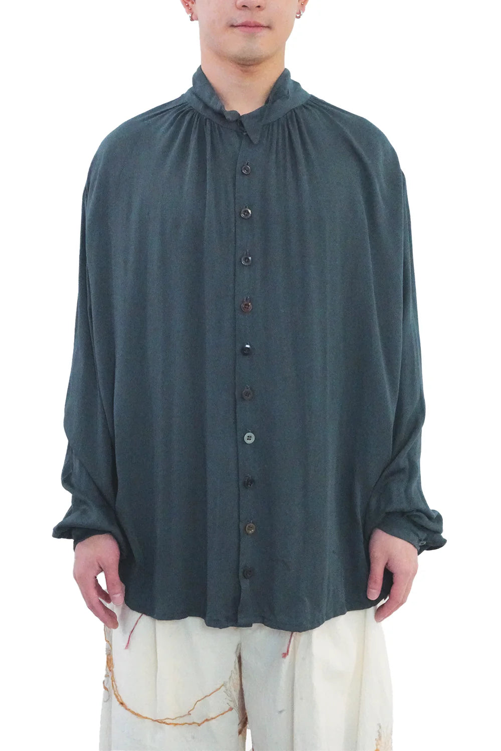 Archivio J.M. Ribot Hand Dyed Shirt Blue