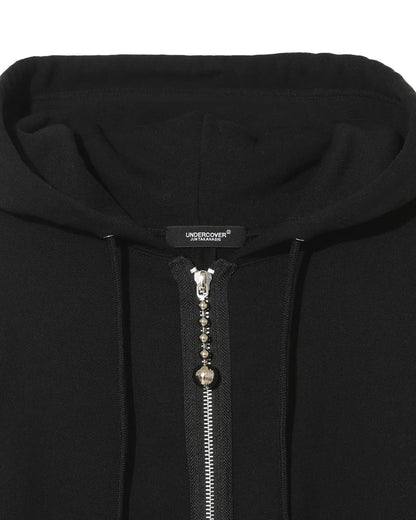 CAPE ZIP HOODIE_BLACK UC2E8801