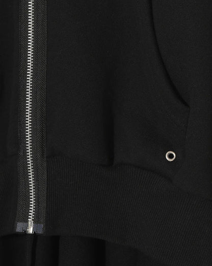 CAPE ZIP HOODIE_BLACK UC2E8801