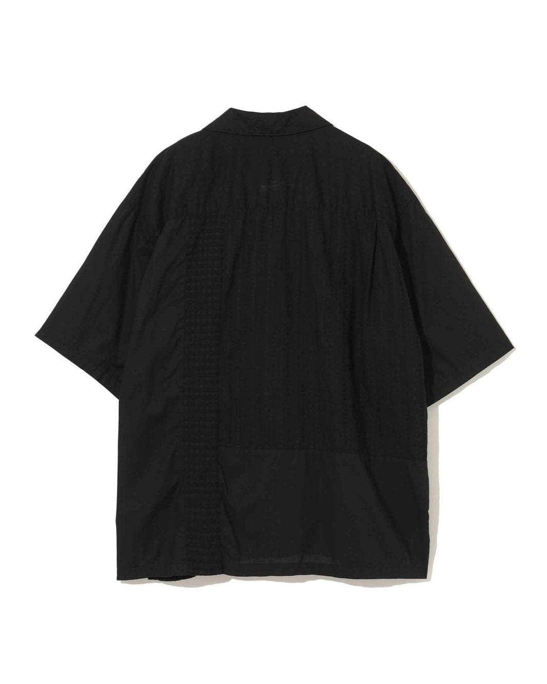 UNDERCOVER PATCHWORK SHORT SLEEVE SHIRT_BLACK UP1F4408
